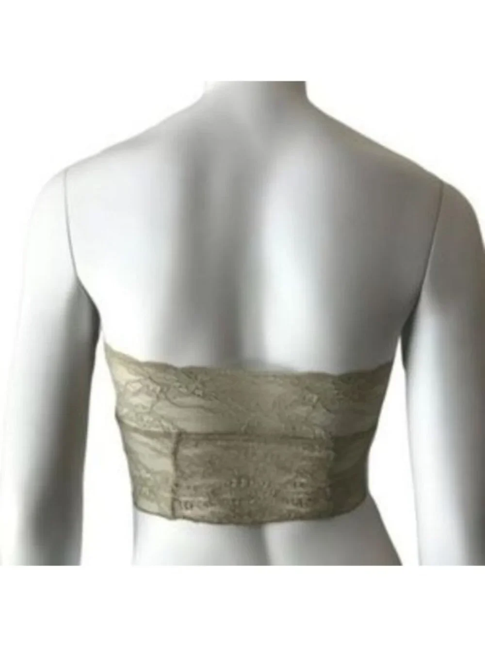 Free People Strapless Champagne Lace Bandeau